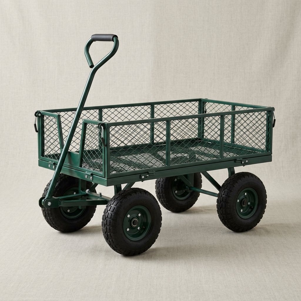 Folding Steel Garden Cart