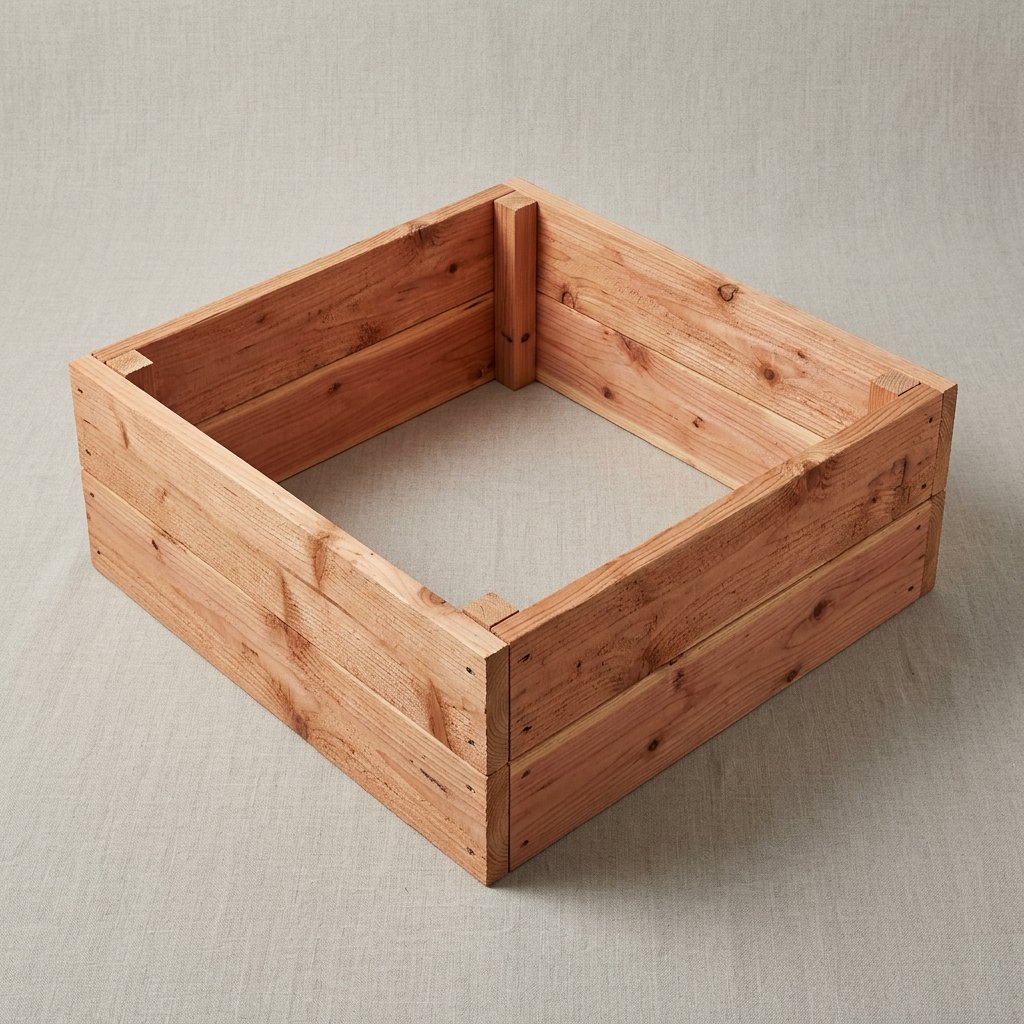Cedar Raised Garden Bed, 4 x 4 ft