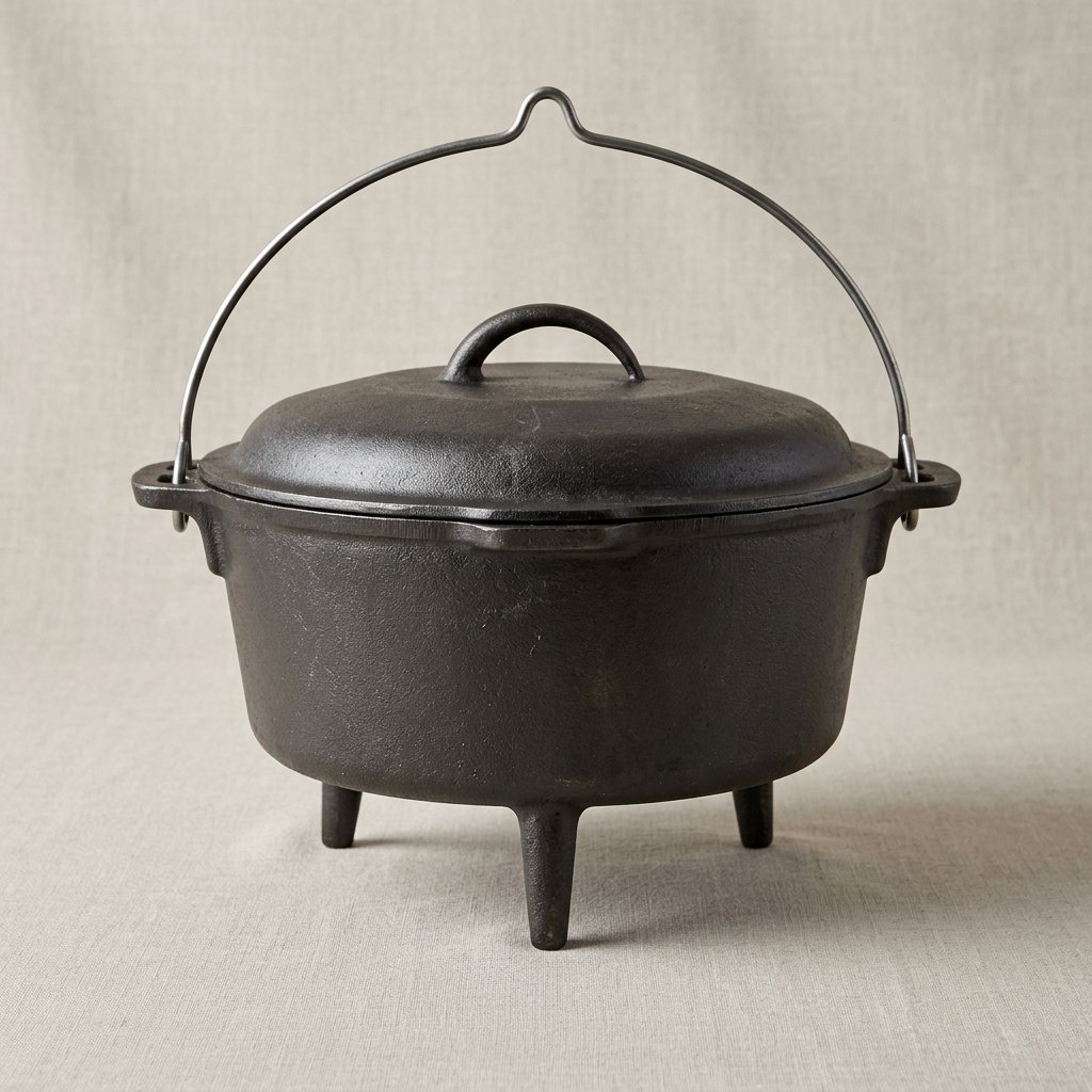 Camp Dutch Oven, Cast Iron 6 qt