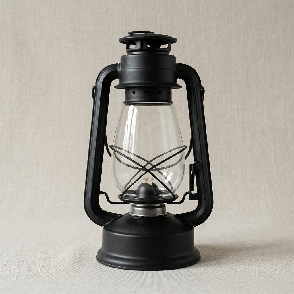 Hand-Blown Glass Hurricane Lantern