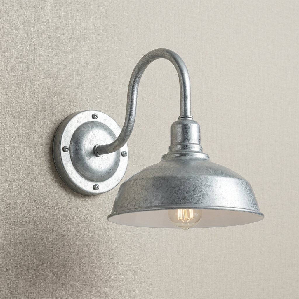 Galvanized Barn Wall Light