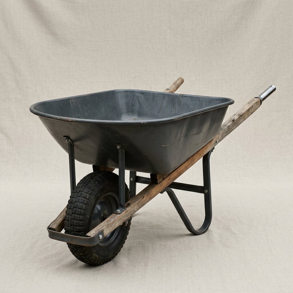 Steel Wheelbarrow, 6 cu ft